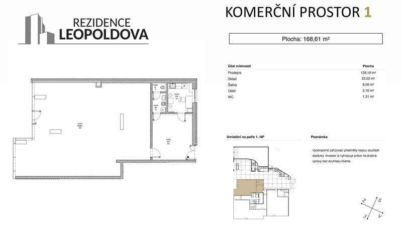 Prodej obchodní jednotky číslo 111